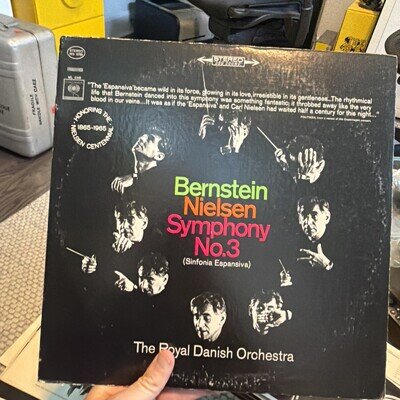 LEONARD BERNSTEIN NIELSEN SYMPHONY NO. 3 VINYL LP ALBUM 1965 COLUMBIA MASTERWORK