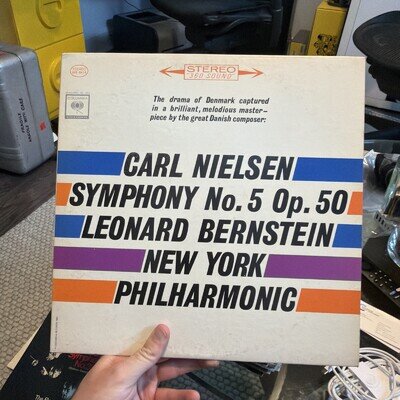 DEMO Carl Nielsen Symphony No 5 Op 50 Leonard Bernstein MS 6414 Stereo LP 1963