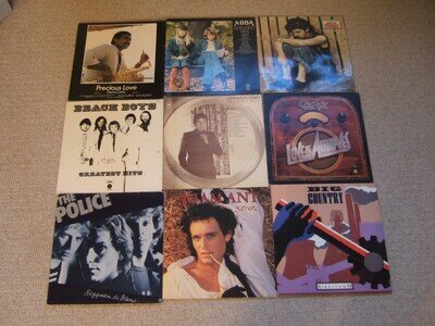JOB LOT OF VINYL LPs ROCK/POP LEONARD COHEN, BEACH BOYS, ADAM ANT, POLICE etc