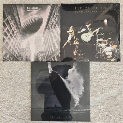 Led Zeppelin - 6 x Live LP Set NEW & SEALED Scandanavia 1969 / Canada 1970-1971