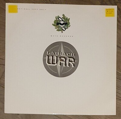 Laibach - War 12" Promo P12MUTE170 EX