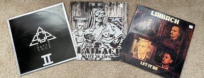 LAIBACH Life Is Life / Germania Let it be In sotto Vinyl Wax Trax Records lot