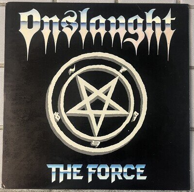 Onslaught The Force Vinyl LP Original 1986 Combat Press Exciter Kreator Sodom