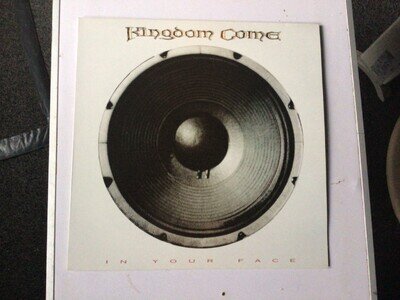 KINGDOM COME - IN YOUR FACE 1989 UK VINYL POLYDOR - 839-192-1 EX/EX/EX