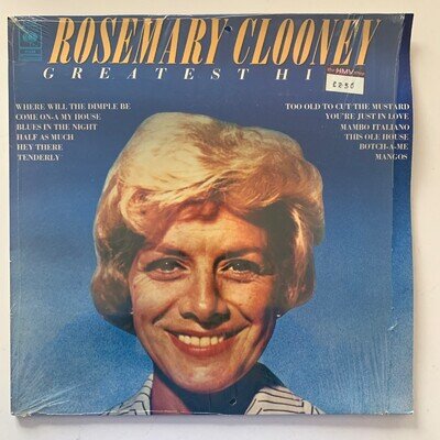 Rosemary Clooney – Greatest Hits - 1976 Vinyl LP - Near Mint (NM/NM) - 31534 CBS