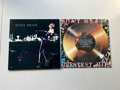 2 x Roxy Music LP's - For Your Pleasure & Greatest Hits - EX+