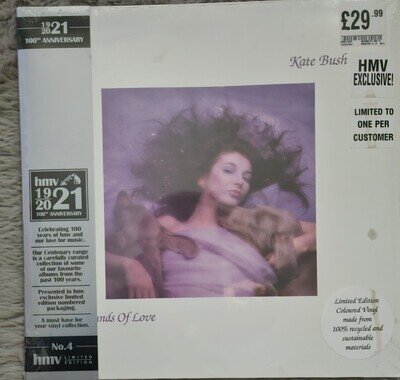 KATE BUSH - HOUNDS OF LOVE limited Coloured Vinyl HMV 100th Anniversary Edition
