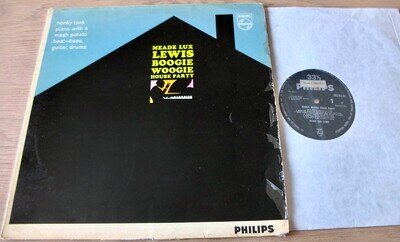MEADE LUX LEWIS BOOGIE WOOGIE HOUSE PARTY LP PHILIPS (1962) VG BLUES JAZZ UK