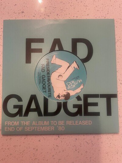 Fad Gadget - Fireside Favourite/Insecticide - Org UK 45 in D/C Sleeve 1980 FreeP