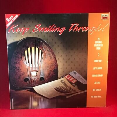 VARIOUS Keep Smiling Through 1990 UK Double vinyl LP War Songs record