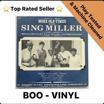Sing Miller More Old Times with Sing Miller (Blues, Ballads, Love Songs Jazz Lp