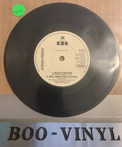 Judas Priest Rock Forever UK 7" vinyl single record promo SJP1 CBS 1979