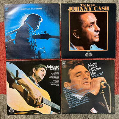 Collection of vinyl albums by Johnny Cash