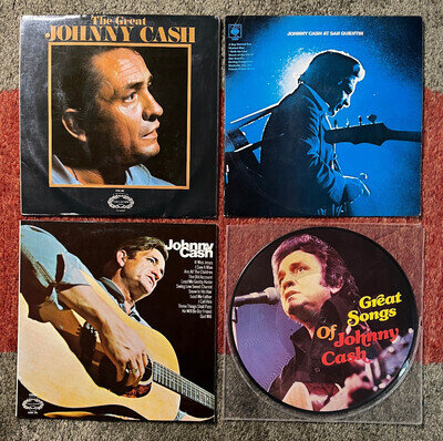 Collection of vinyl albums by Johnny Cash
