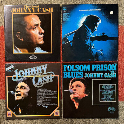 Collection of vinyl albums by Johnny Cash