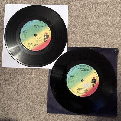 SARAH BRIGHTMAN - STARSHIP TROOPER - LOVE CRUSADER - 2 x 7” Vinyl Singles - VGC