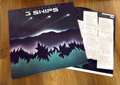 Jon Anderson (Yes) 3 Ships 12" Vinyl LP - Elektra / Asylum UK EKT22 Untested