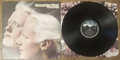 JOHNNY & EDGAR WINTER - TOGETHER - ORIGINAL UK 12" VINYL LP NICE COPY