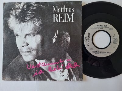 Matthias Reim - Verdammt, Ich Lieb' Dich 7'' Vinyl Germany