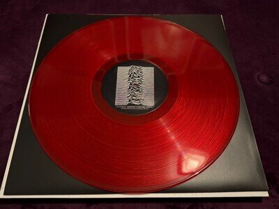 ELECTRONIC / JOY DIVISION: 'UNKNOWN PLEASURES' 40th Anniversary Red Vinyl Press