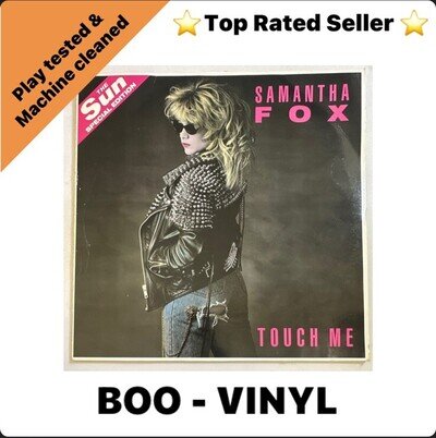 Samantha Fox- Touch Me Vinyl LP Record Jive Records + Poster EX / VG+