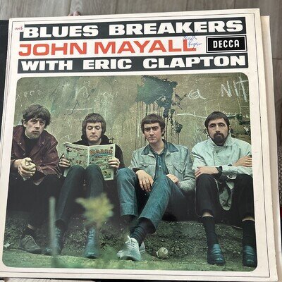 JOHN MAYALL & BLUESBREAKERS: BLUES BREAKERS WITH ERIC CLA - LP vinyl 1966 Vg+vg+