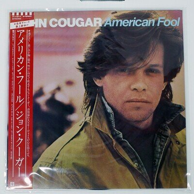 JOHN COUGAR MELLENCAMP AMERICAN FOOL RIVA P11217 Japan OBI VINYL LP