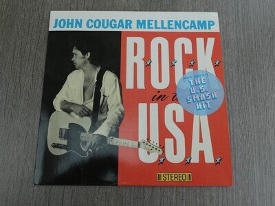 John Cougar Mellencamp R.O.C.K IN THE USA 1986 UK 7" P/S PLAYS MINT HEAR