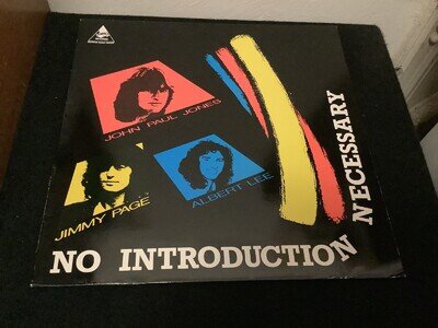 JIMMY PAGE JOHN PAUL JONES ALBERT LEE vinyl NO INTRODUCTIONS NECESSARY (1984)