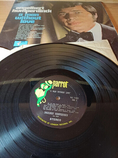 Engelbert Humperdinck A Man Without Love Parrot PAS 71022 1968 Vinyl LP Record