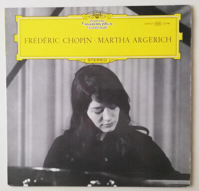 Chopin SONATA POLONAISE MAZURKAS Vinyl LP DGG Tulips Martha Argerich Plays NM-