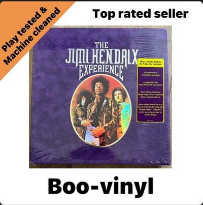 SEALED The Jimi Hendrix Experience 8LP Vinyl Box Set Purple Velvet 2000 MINT