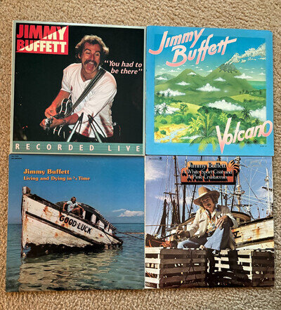 4 Piece [Vinyl] LP LOT * JIMMY BUFFETT * Well Preserved * NM- - / VG++