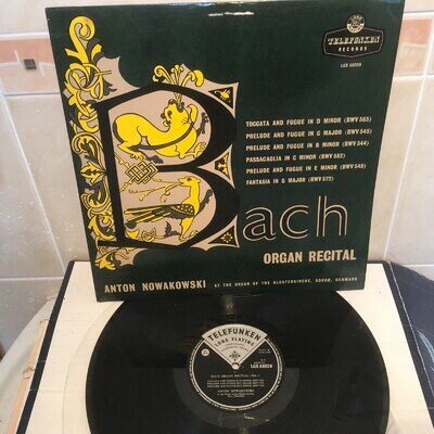 Johann Sebastian Bach - Anton Nowakowski - Bach Organ Recital Telefunken. LGX 66