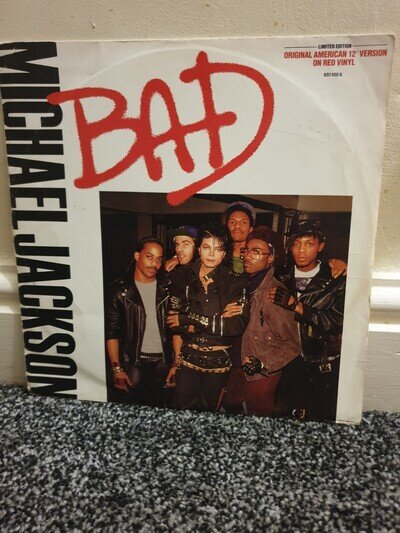 Michael Jackson - Bad - Original American 12” Version On Red Vinyl - Ltd Edition