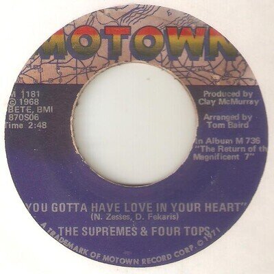 SUPREMES & FOUR TOPS You Gotta Have Love In Your Heart MOTOWN NORTHERN SOUL 45