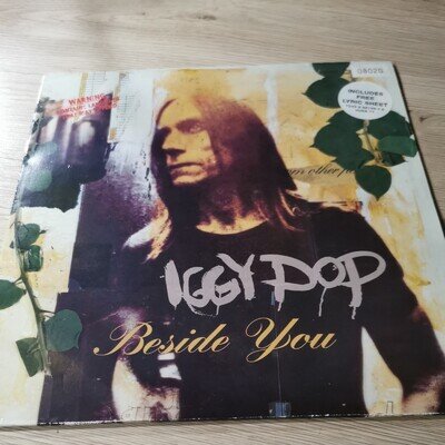 Iggy Pop Beside You Vinyl Record Includes Lyric Sheet 10" vinyl