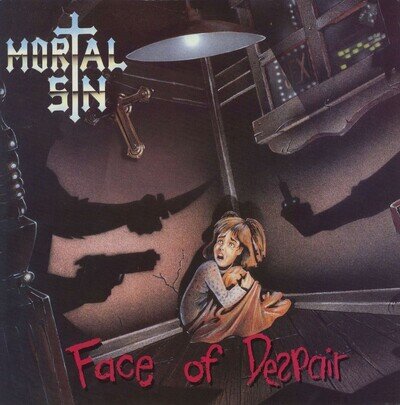 MORTAL SIN -FACE OF DESPAIR- AWESOME MEGA RARE FIRST PRESS LP VINYL 1989 VERTIGO