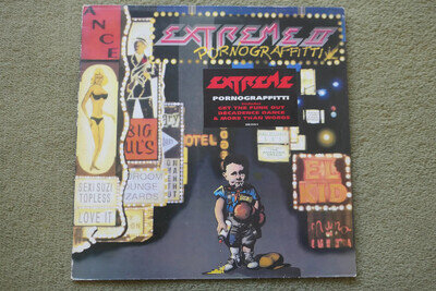 EXTREME – PORNOGRAFFITTI LP – Nr MINT UK 1990 ROCK FUNK METAL