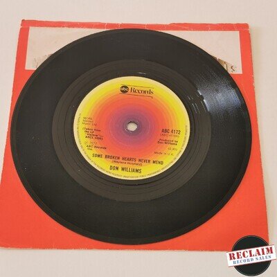 don williams - some broken hearts never mend 7" vinyl record VG