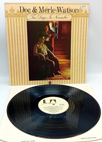 DOC & MERLE WATSON (COUNTRY) - Two Days in November - 1974 Vinyl LP - UK Issue