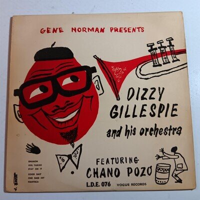 Dizzy Gillespie And His Orchestra Featuring Chano Pozo 1954 10" VINYL JAZZ VG++