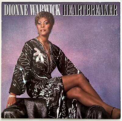 Dionne Warwick : Heartbreaker 1982 EU black vinyl LP VG+/VG+ A1/B1 w/inner