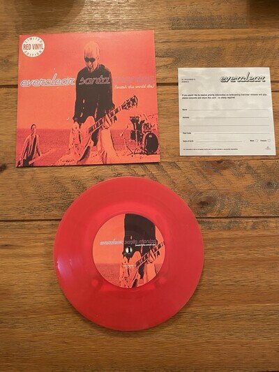 EVERCLEAR SANTA MONICA 7" LIMITED ED. RED VINYL NEAR MINT - W/ ORIGINAL MAILCARD
