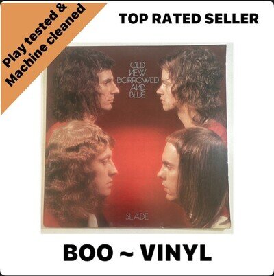 Slade - Old New Borrowed And Blue 12” Vinyl Record VG+ / VG+ Condition