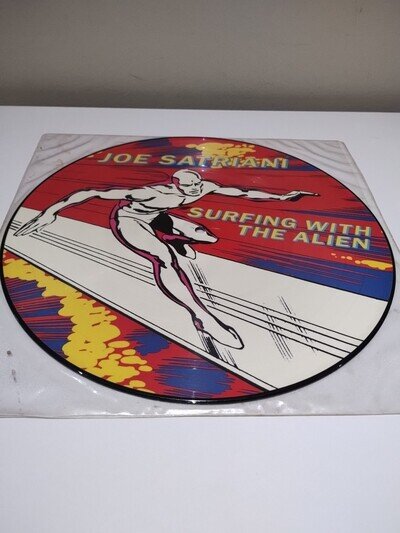 Joe Satriani Surfing with The Alien Vinyl LP Picture Disc Grub 8P (1987) VG
