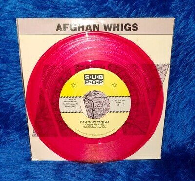 Afghan Whigs Conjure Me b/w My World Is Empty SUB POP 7" SINGLE Magenta Vinyl