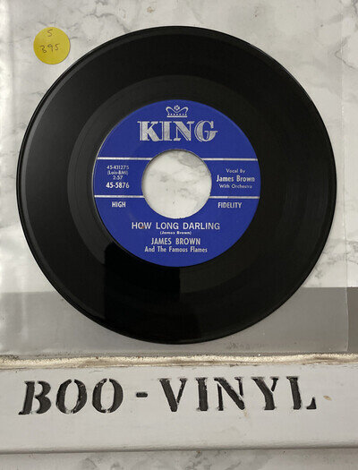 James Brown & The Famous Flames -how Long Darling 7” funk / soul vinyl VG+