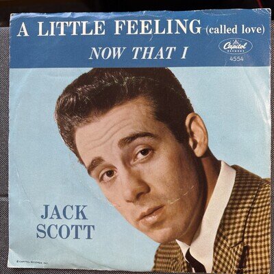 7" Jack Scott - A Little Feeling - US Capitol w/ Picture Sleeve