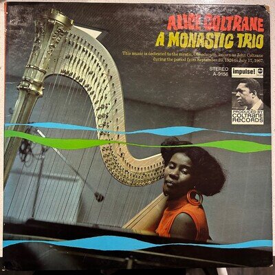 Alice Coltrane - A Monastic Trio LP - Impulse [AS-9156] ORIG 1968 (VG/G+)
